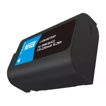 Newell vara-akku DMW-BLK22 Panasonic Lumix -kameroihin, 2200mAh, 7,2V, Li-Ion, musta