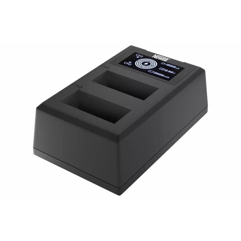 Newell Dual-Channel FDL-USB-C -laturi Canon LP-E12 -akuille