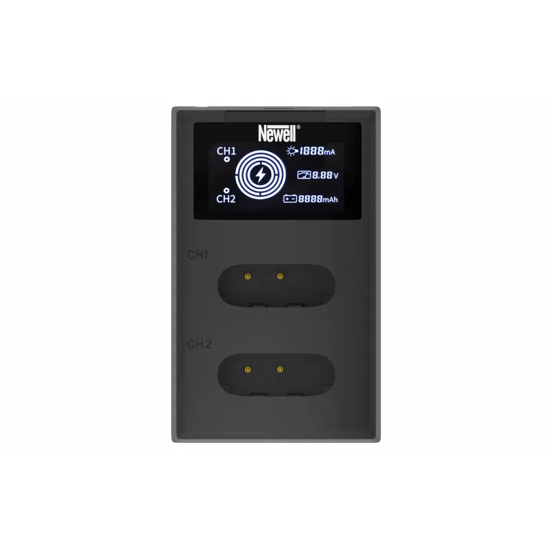 Newell Dual-Channel FDL-USB-C -laturi Sony NP-BX1 -akuille