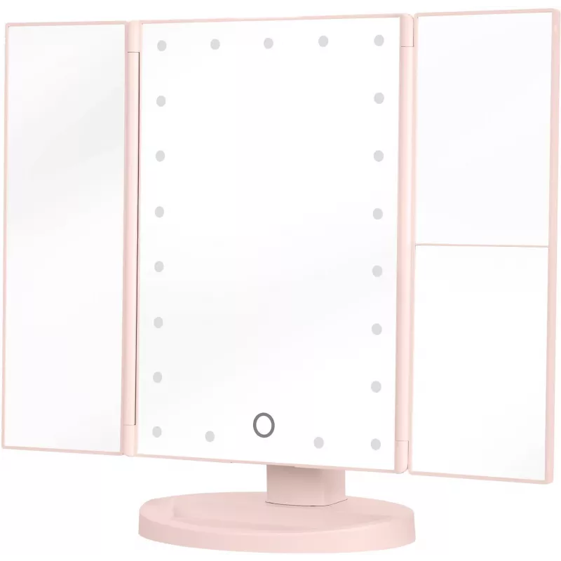 Humanas HS-ML04 LED-meikkipeli valaistuksella - pinkki