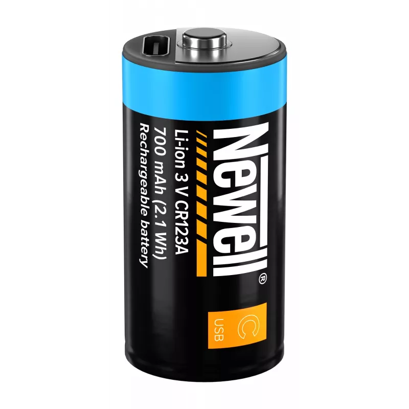 Newell CR123A USB-C akku 700 mAh 2 kpl:n pakkaus blister