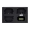 Newell TT-USB-C kolmikanavainen laturi Canon LP-E6 akuille