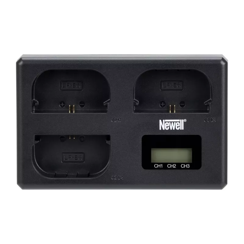 Newell TT-USB-C kolmikanavainen laturi Canon LP-E6 akuille