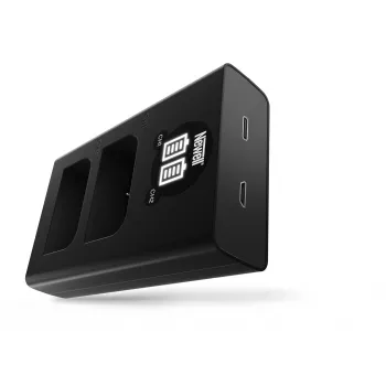 Newell DL-USB-C kaksikanavalaturi Olympus BLX-1 -akuille