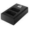 Newell DL-USB-C kaksikanavalaturi Olympus BLX-1 -akuille