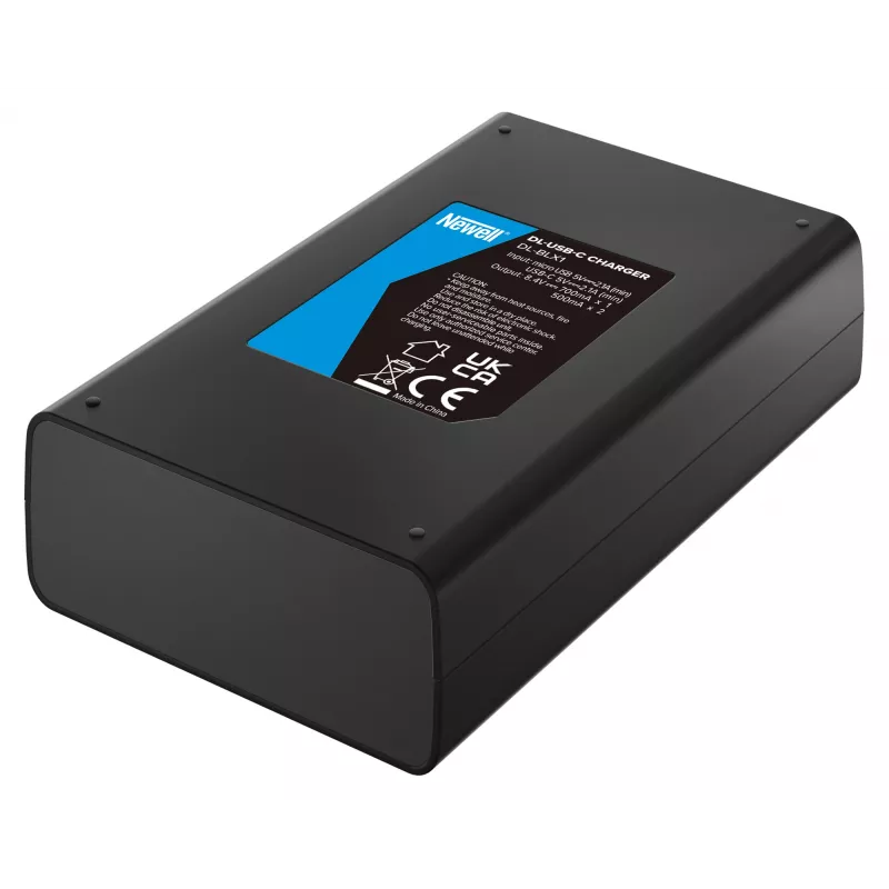 Newell DL-USB-C kaksikanavalaturi Olympus BLX-1 -akuille