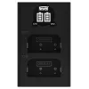 Newell DL-USB-C kaksikanavalaturi Olympus BLX-1 -akuille