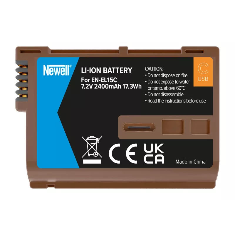Newell vara-akku EN-EL15C USB-C-liitännällä Nikoniin