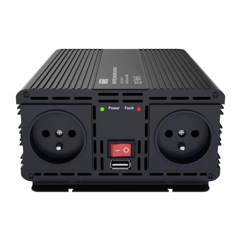 Newell tehonmuunnin muunnetulla siniaallolla - 24 V / 230 V, 1 000 W