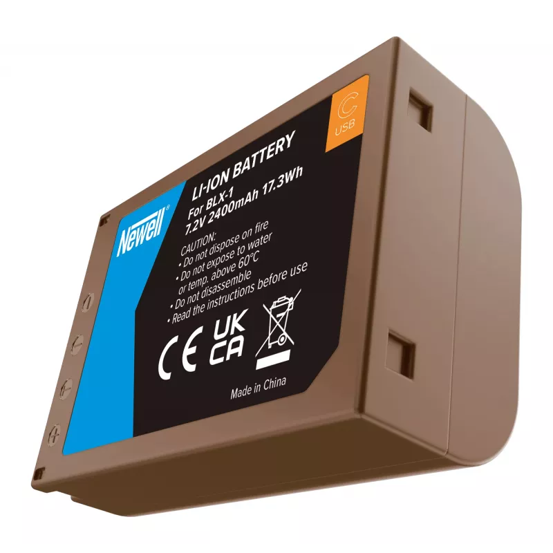 Newell vara-akku BLX-1 USB-C Olympukseen