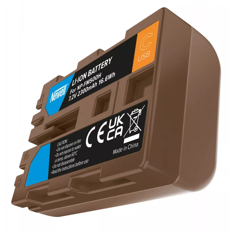 Newell NP-FM500H vara-akku USB-C-liitännällä Sonyyn