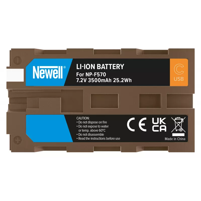 Newell vara-akku NP-F570 USB-C Sonyyn
