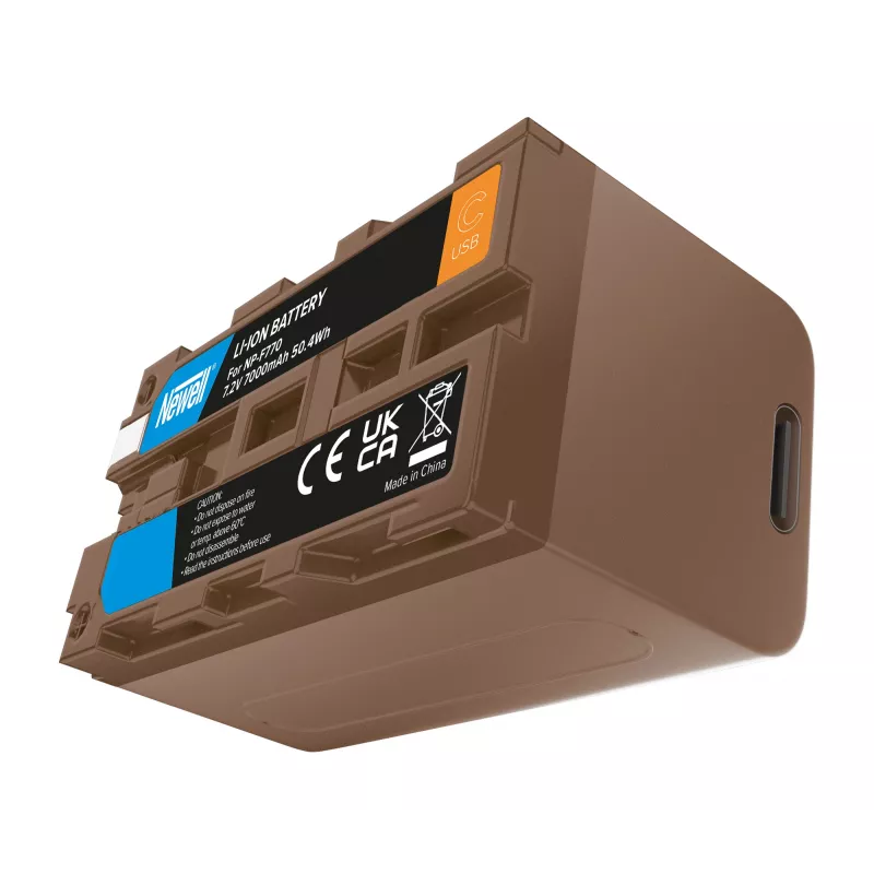 Newell NP-F770 vara-akku USB-C-liitännällä Sonyyn