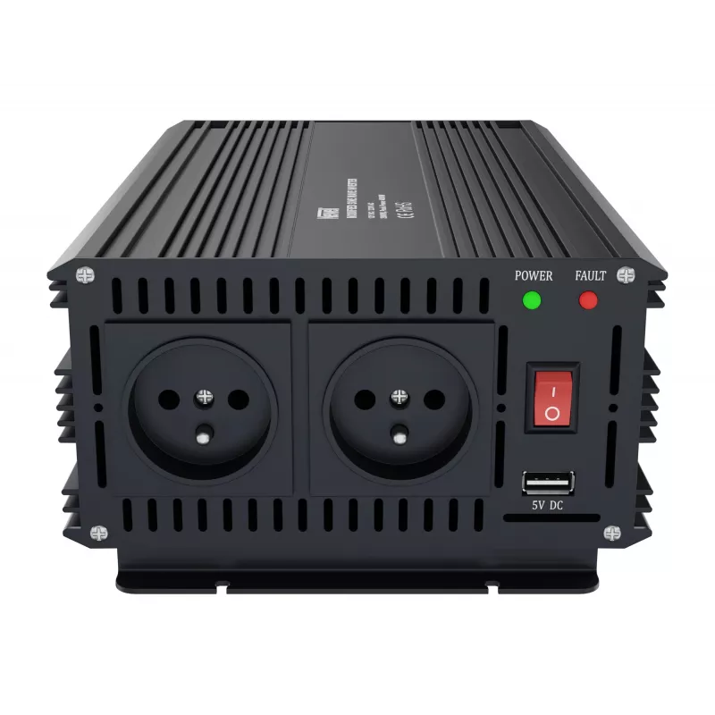 Newell tehonmuunnin muunnetulla siniaallolla 12V/230V 2000W