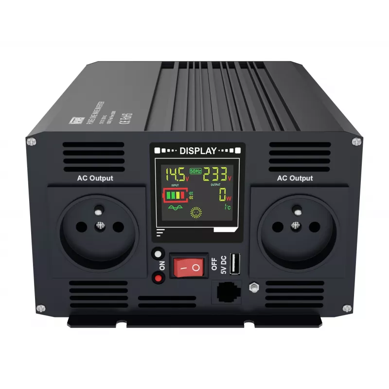 Newell puhdas siniaalto -tehonmuunnin 12V/230V 1000W