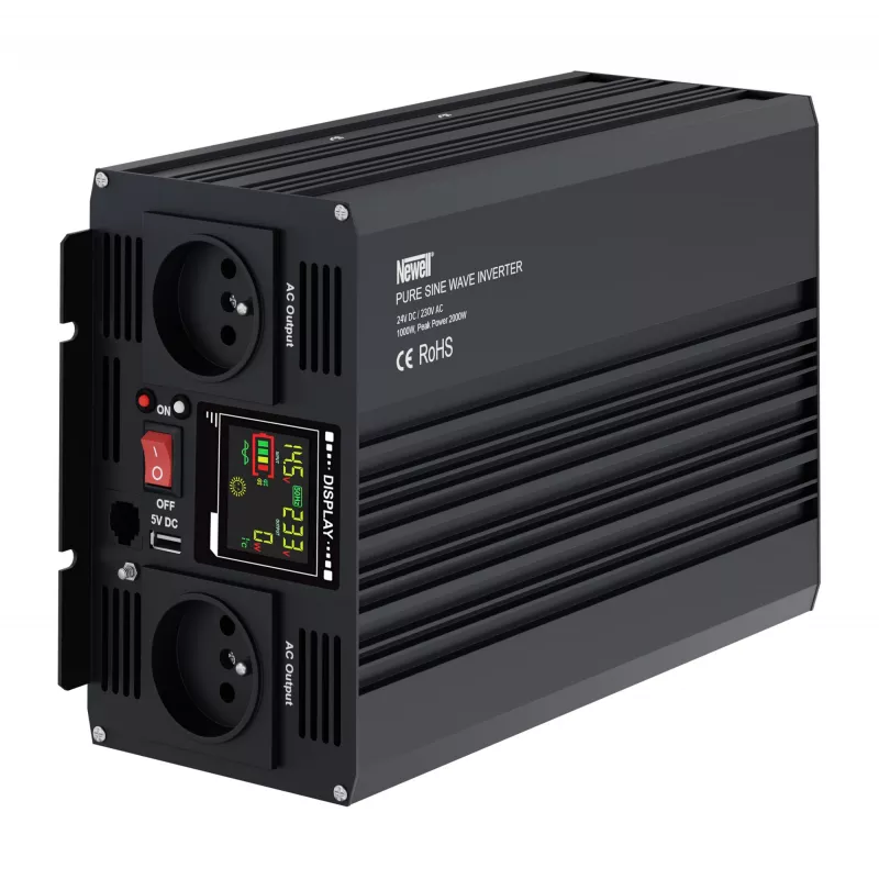 Newell puhdas siniaalto -tehonmuunnin 24V DC - 230V AC 1000W