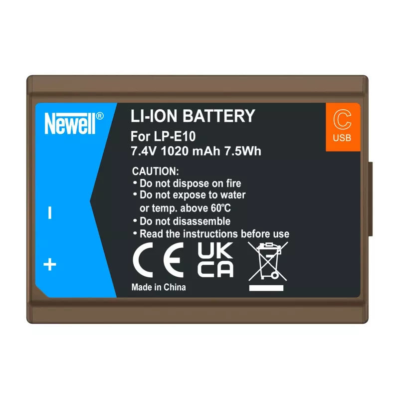 Newell LP-E10 USB-C -varastoakku Canonille