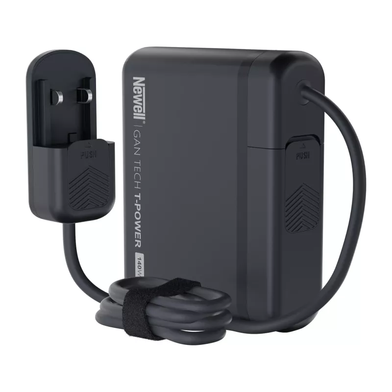 Newell GaN Tech T-Power 140 W -verkkolaturi adapterisarjalla