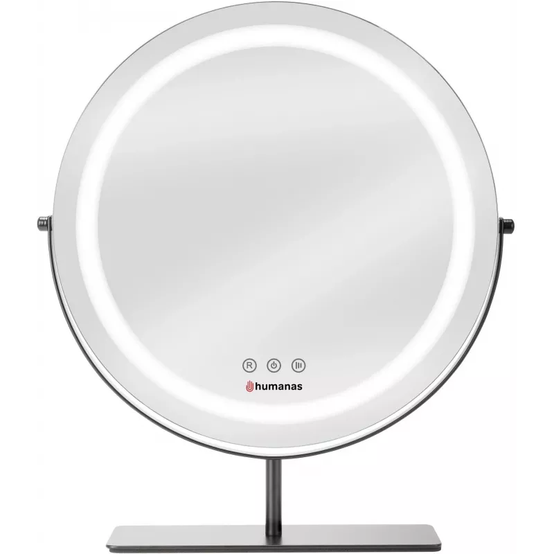 Humanas HS-HM Scarlet LED-meikkipeili, musta