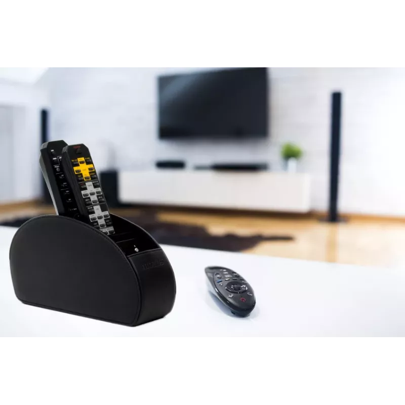 Nahkainen kaukosäädinjärjestelijä MOZOS RCH-1 musta