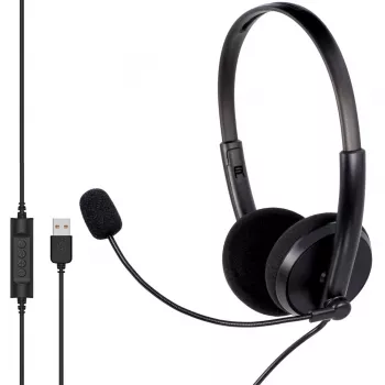 MOZOS MTX1091ECO johdollinen on-ear-headset mikrofoni USB-A