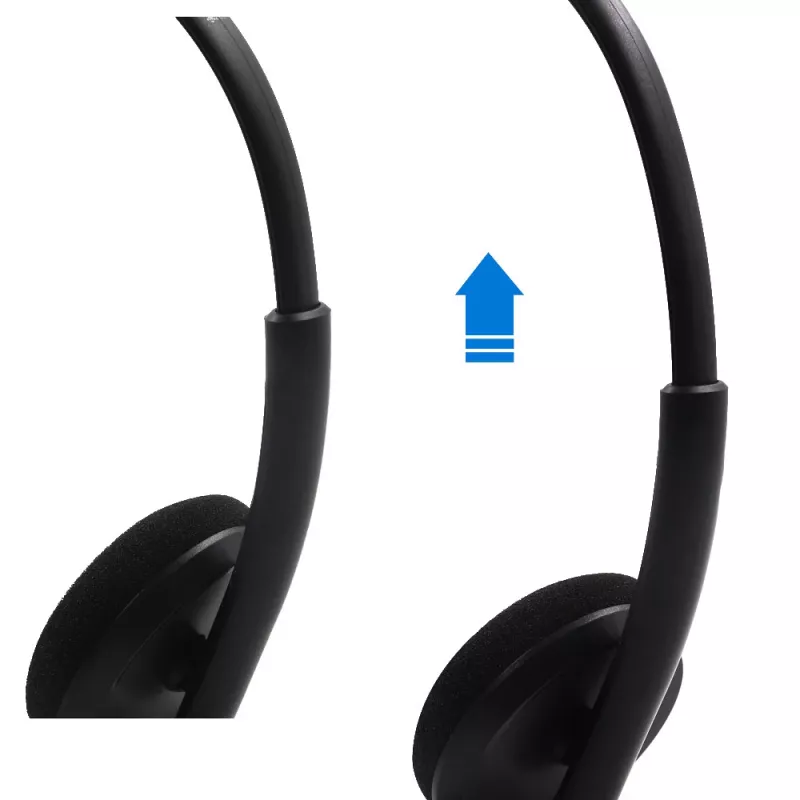 MOZOS MTX1091ECO johdollinen on-ear-headset mikrofoni USB-A