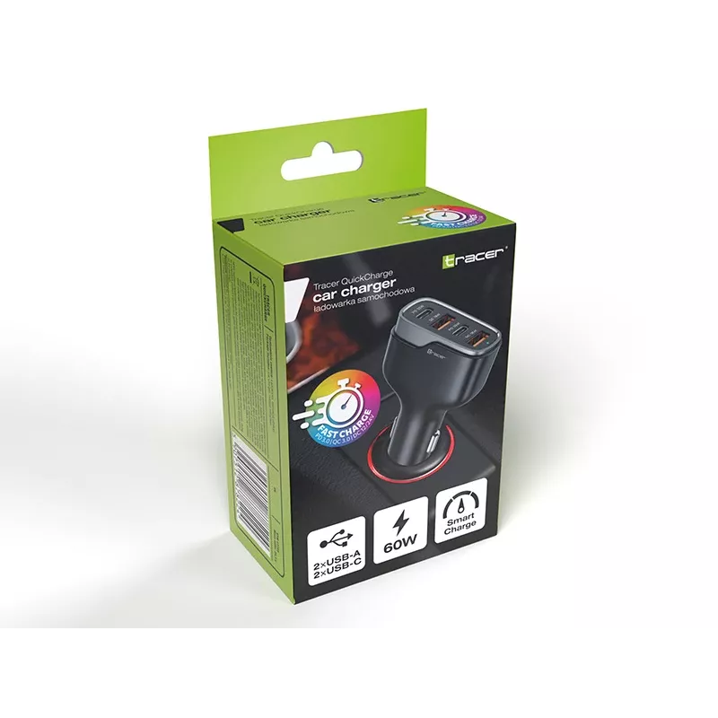 Tracer QuickCharger 60W USB-C seinälaturi
