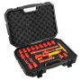 NEO TOOLS 1000V eristetty hylsyavainsarja, 19 osaa, 1/2 inch vääntö, kromi-vanadiiniteräs, VDE-hyväksytty