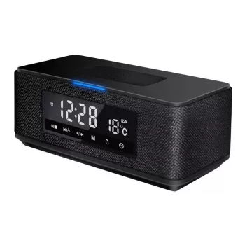 Platinet PMGQ15B - 10W langaton kannettava stereokaiutin - musta - LCD-näyttö