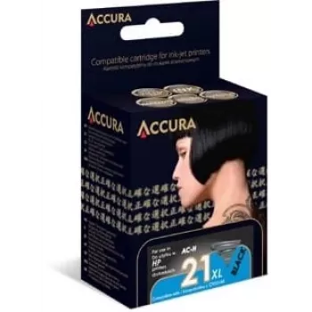ACCURA Mustepatruuna HP Nr. 21 XL (C9351CE) yhteensopiva musta suuri kapasiteetti