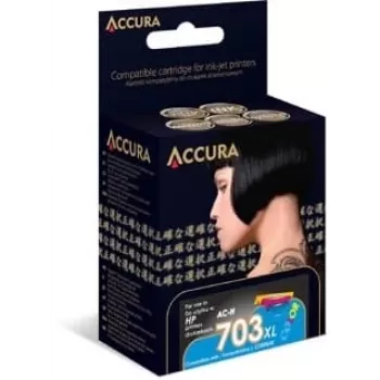 Accura muste HP No. 703XL (CD888AE) korvaava
