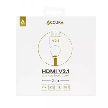 Accura Premium HDMI 2.1 -kaapeli 2,0 m - 8K 48Gbps