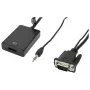 Accura VGA + minijack - HDMI 0,2 m video- ja audiomuunnin