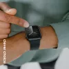 Crong Liquid Silicone ranneke Apple Watch 38/40/41/42 mm (musta)