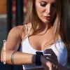 Crong Duo Sport ranneke Apple Watch 38/40/41/42 mm (musta/limenvihreä)