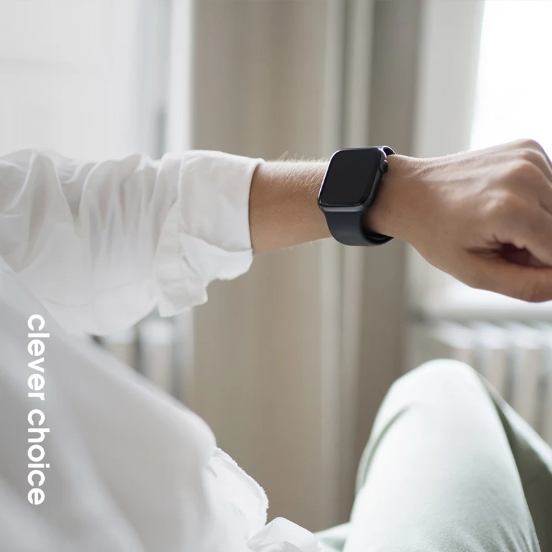 Crong Liquid ranneke Apple Watch 38/40/41/42 mm (minttu)