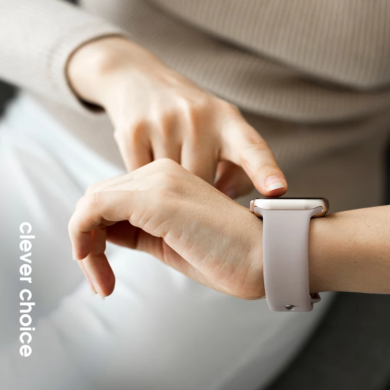 Crong Liquid ranneke Apple Watch 38/40/41/42 mm (minttu)