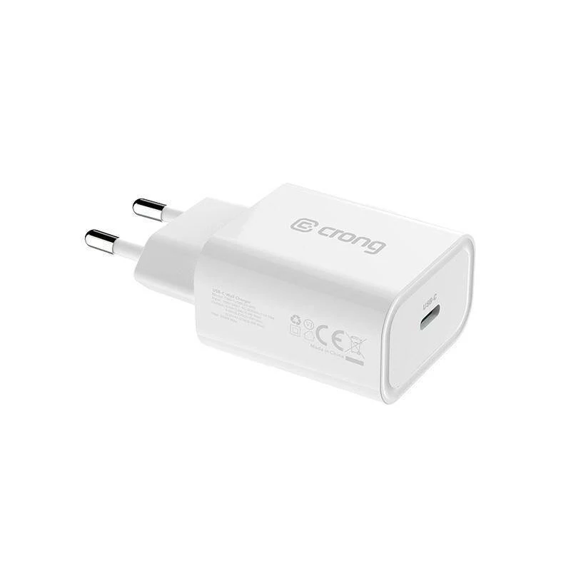 Crong USB-C matkalaturi 20W Power Delivery valkoinen