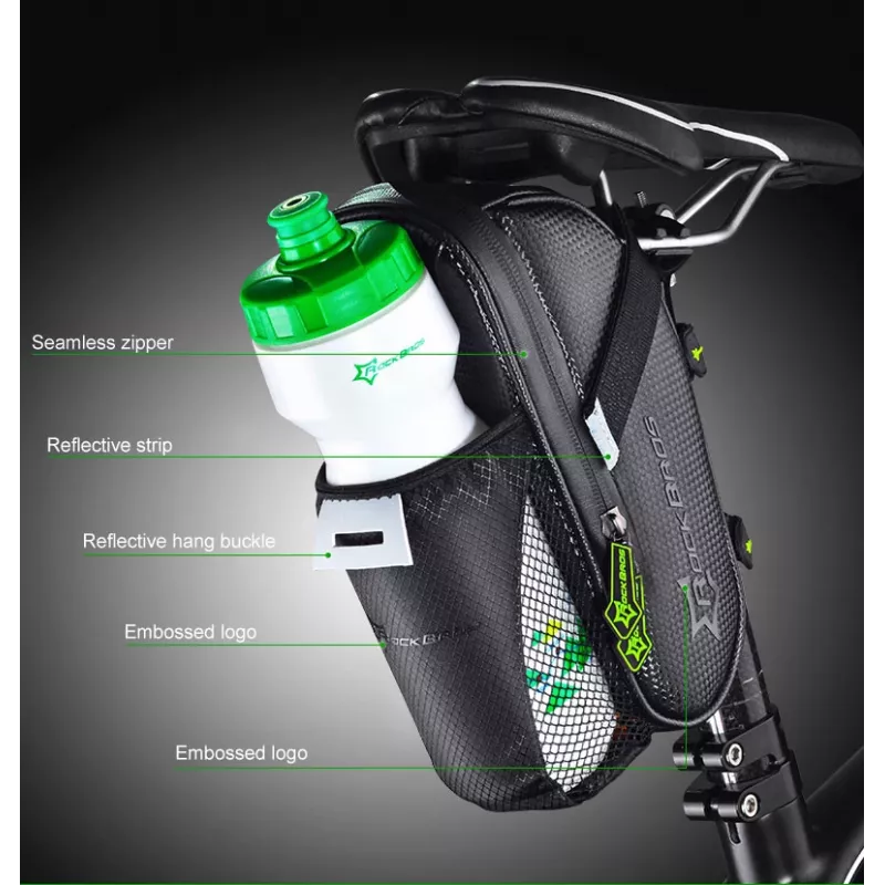 ROCKBROS C7-1 vedenpitävä satulanalainen pyörälaukku 1.5L musta