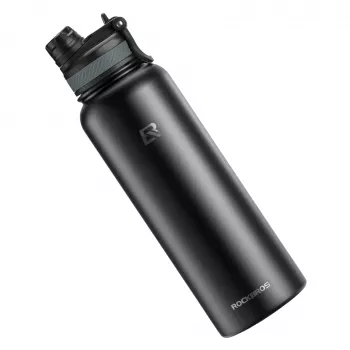 ROCKBROS lämpöeristetty pyöräilyjuomapullo 650 ml musta
