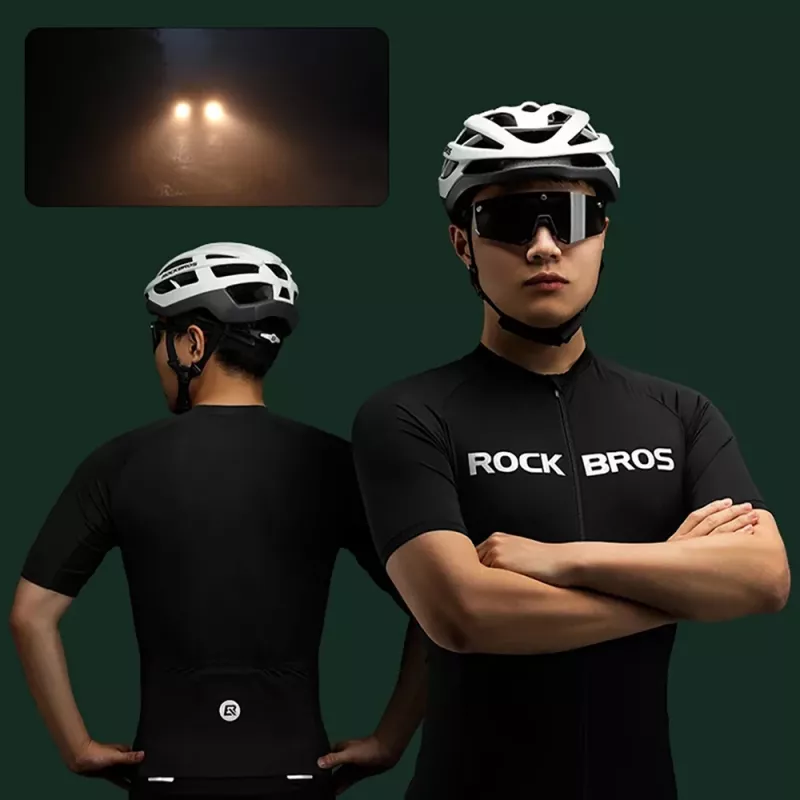 ROCKBROS pyöräilypaita lyhythihainen XXXL musta 15120002006