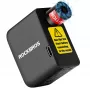 ROCKBROS mini-sähköpumppu 42320008001 Schrader/Presta-venttiileille 100 PSI - musta