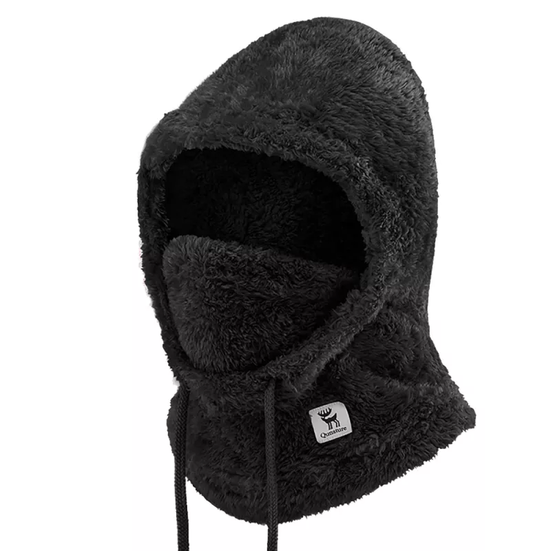 Qunature Arctic Velvet hiihtopipo/balaclava koko L - musta