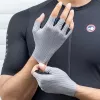 ROCKBROS lyhytsormiset pyöräilyhanskat hengittävät, koko S - harmaa