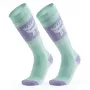 Qunature laskettelusukat 037202 koko 43-48 (L/XL) lila-vihreä