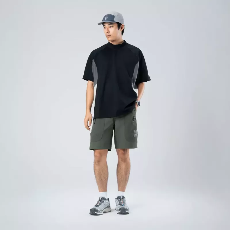 ROCKBROS pyöräilyshortsit YDDK015 vyöllä koko XXXL - vihreä