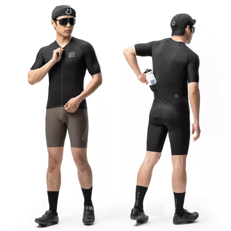 ROCKBROS YDDX011 Diamond pyöräilypaita lyhythihainen koko S musta