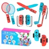 Nintendo Switch Sports 10-in-1 Family Accessory Kit - punainen ja sininen setti