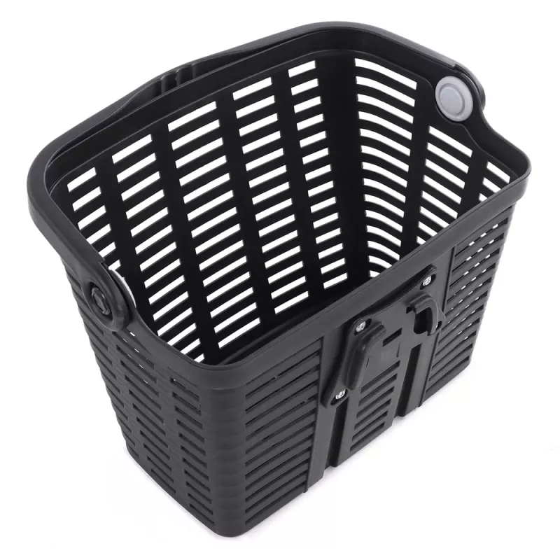 Wozinsky WKR-PK polkupyöräkori, muovi, musta, ohjaustankokiinnitys, 15L