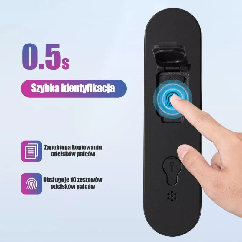 ROCKBROS SMART sormenjälki- ja Bluetooth-pyörän vaijerilukko 100 cm musta